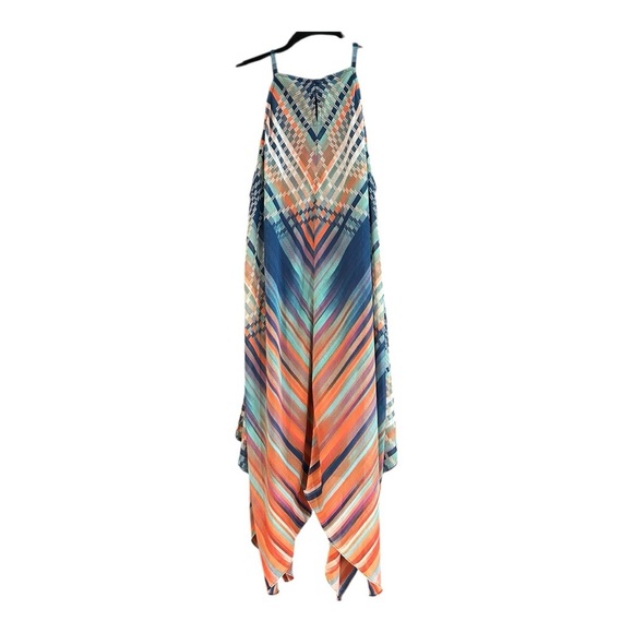 Colorful Geometric Maxi Dress - Picture 1 of 8